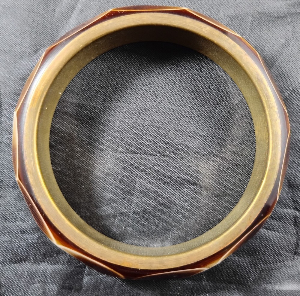 Beautiful Brown And Brass Bangle