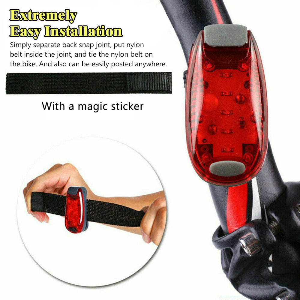 LED Night Safety Light Clip On Strobe Running Lights For Cycling Walking Warning