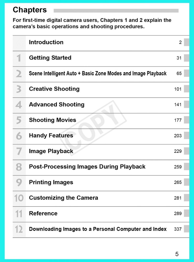 Canon EOS M Instruction Owners Manual Book