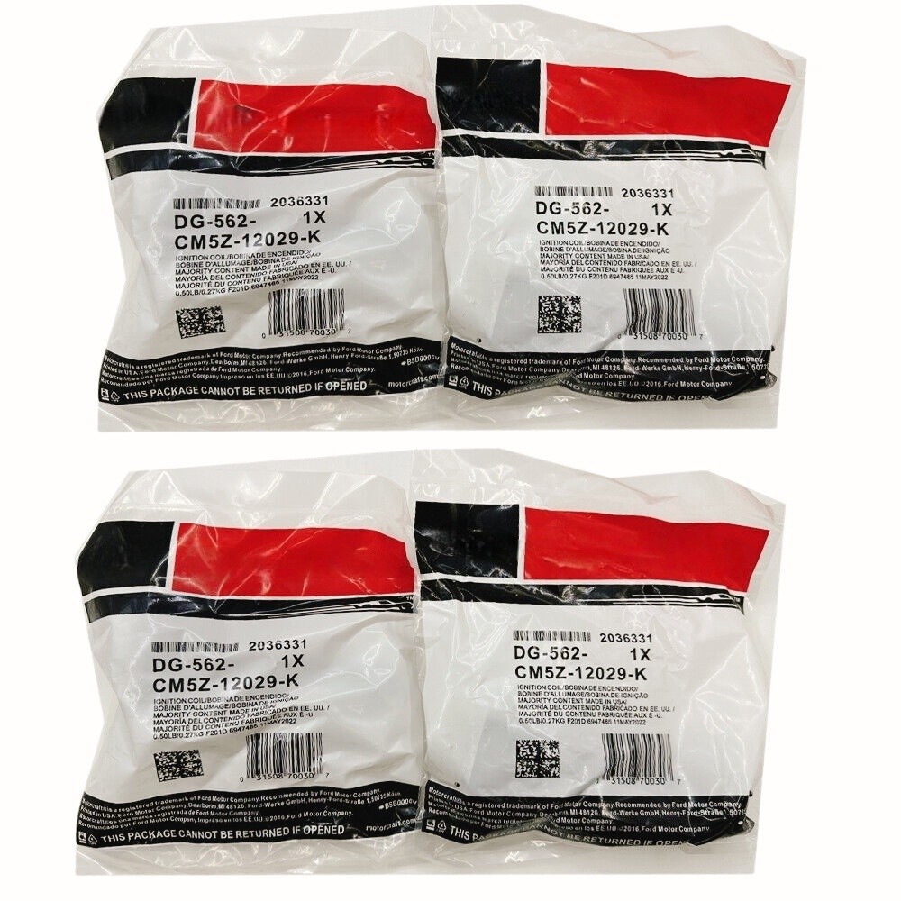 4X DG562 Motorcraft Ignition Coils For Ford Fusion Focus Edge Taurus Lincoln MKZ
