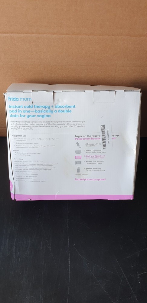 Frida Mom 2-in-1 Postpartum Instant Ice Maxi Pads Maximum Absorbency - 8 Count