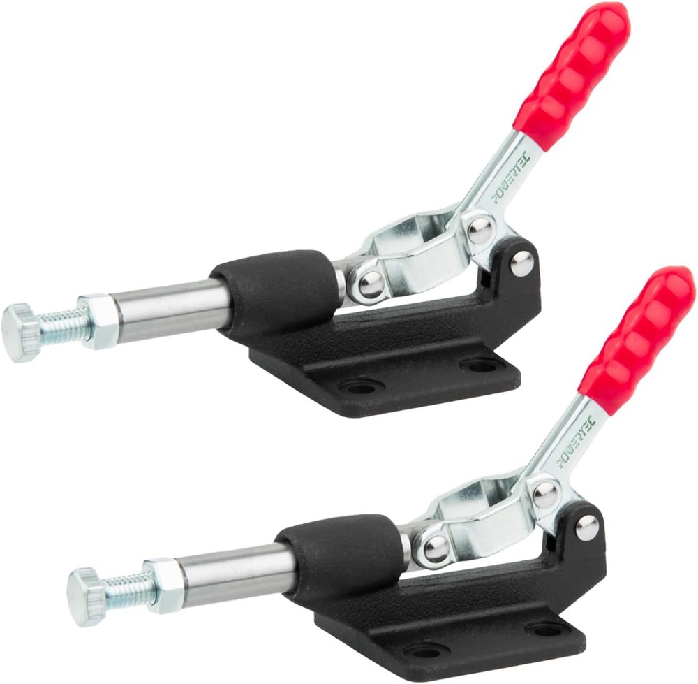 POWERTEC 2PK Push Pull Toggle Clamp, 500lbs Holding Capacity, 305cm, 2pk