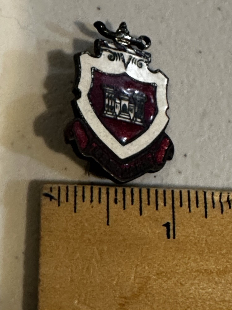 Army EARLY SCHOOL Engineering E6 Meyer Screw Back DI DUI WWII L2