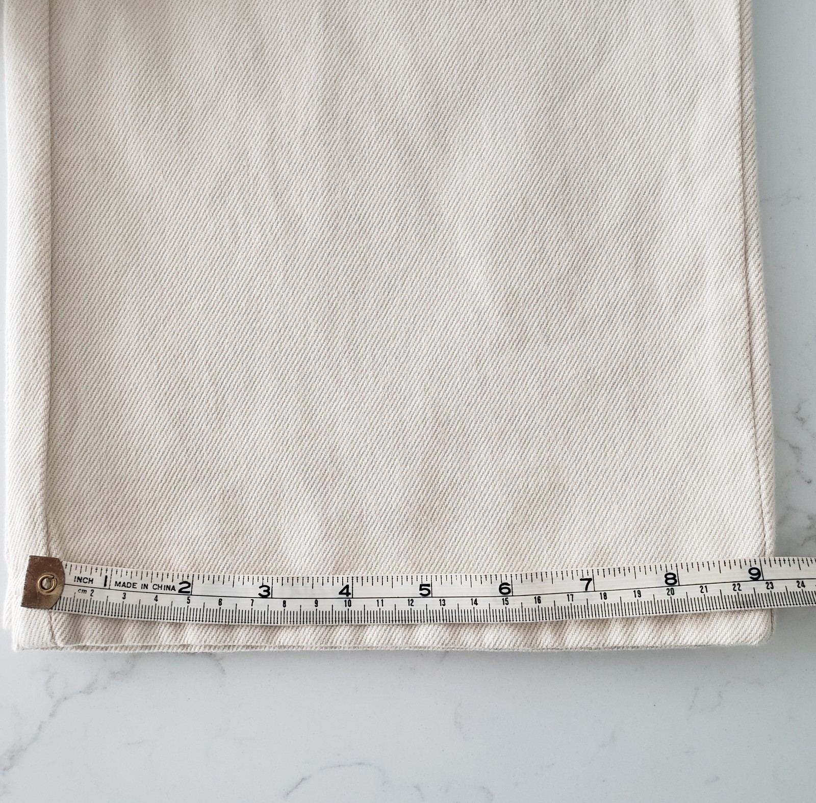 Marc New York Jeans Womens Size 4 Cargo Ecru Denim Cotton High Rise Wide Leg NWT