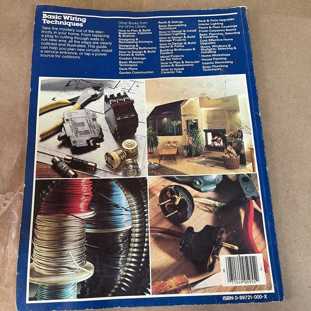 1982 Basic Wiring Techniques by Ortho Books Electrical Illustrated Repair Guide