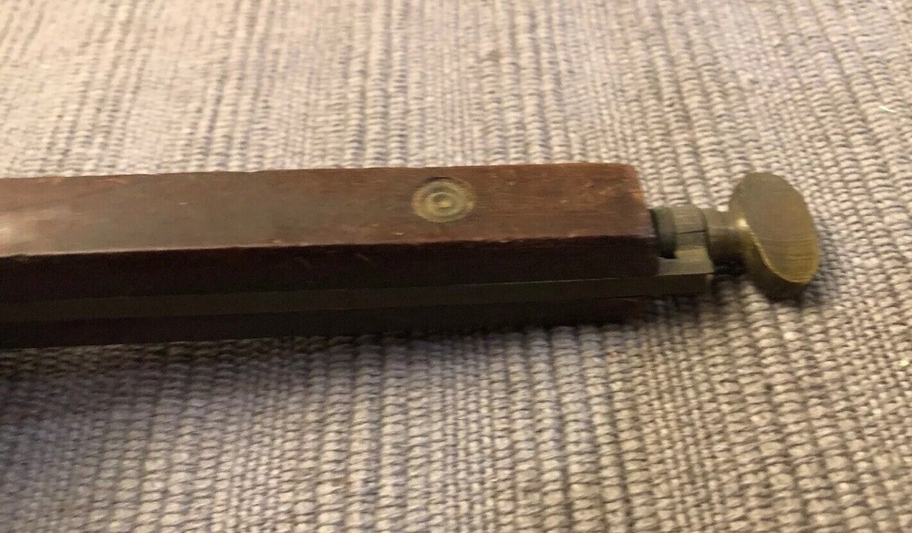 Primitive Wood Working Tool Scribe with Brass Screws & Design