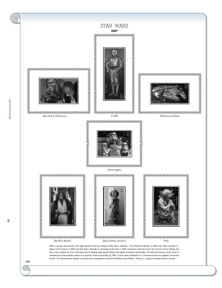 2007 U.S. Commemorative Singles COMPLETE Supplement (White Ace Alternative)