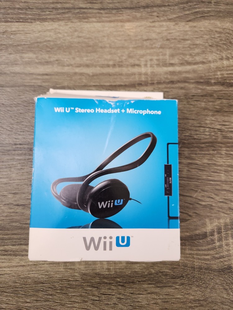 Nintendo Wii U Stereo Headset & Microphone 2012 PSWii20 New Damaged Box