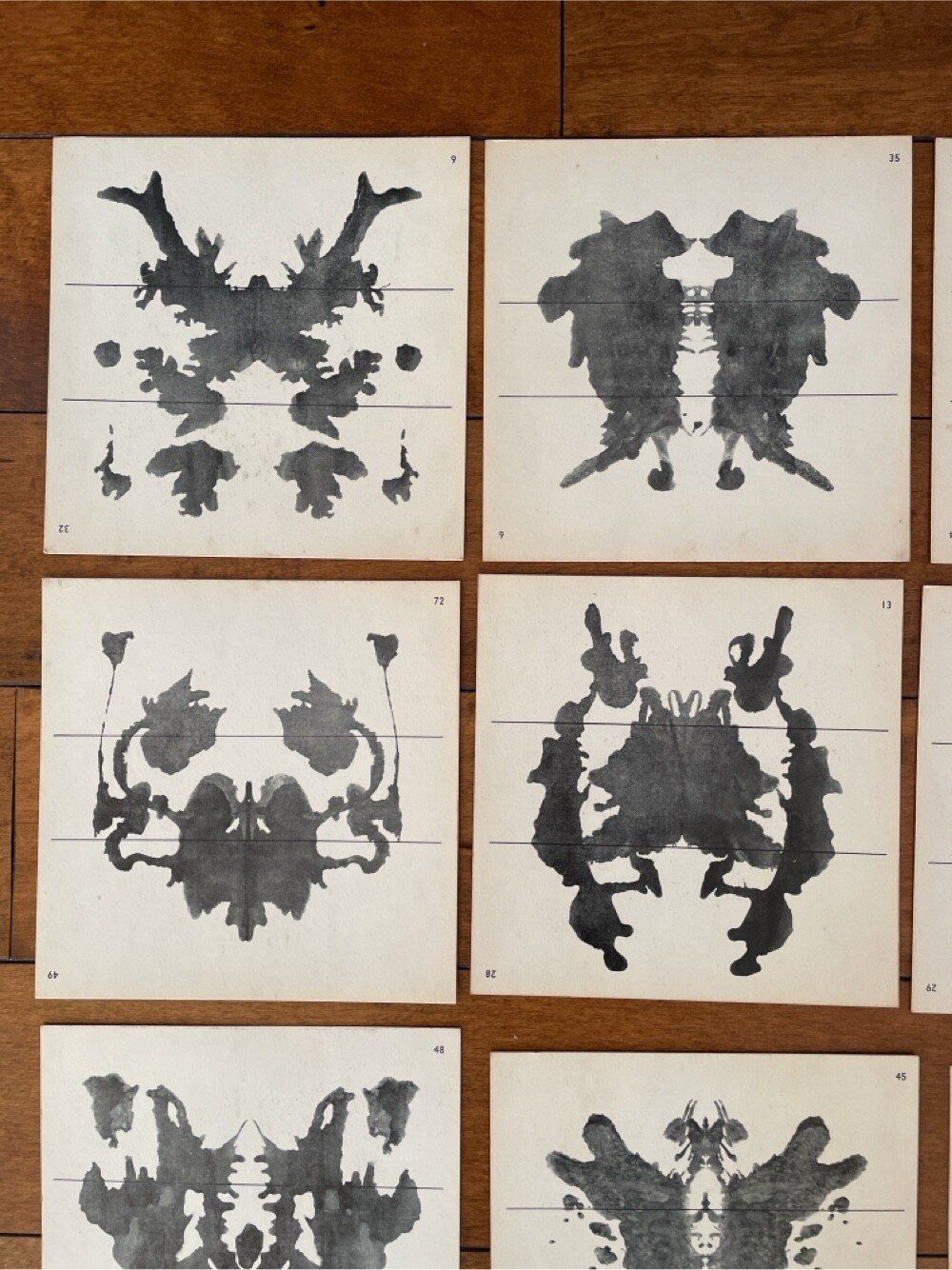 Vintage Set of 20 Rorschach Test