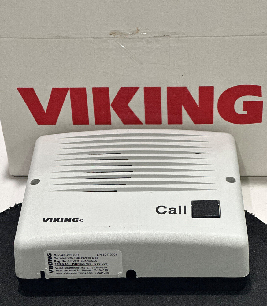 Viking electronics E-20B Speaker Phone With Push Button (Unused/open box)