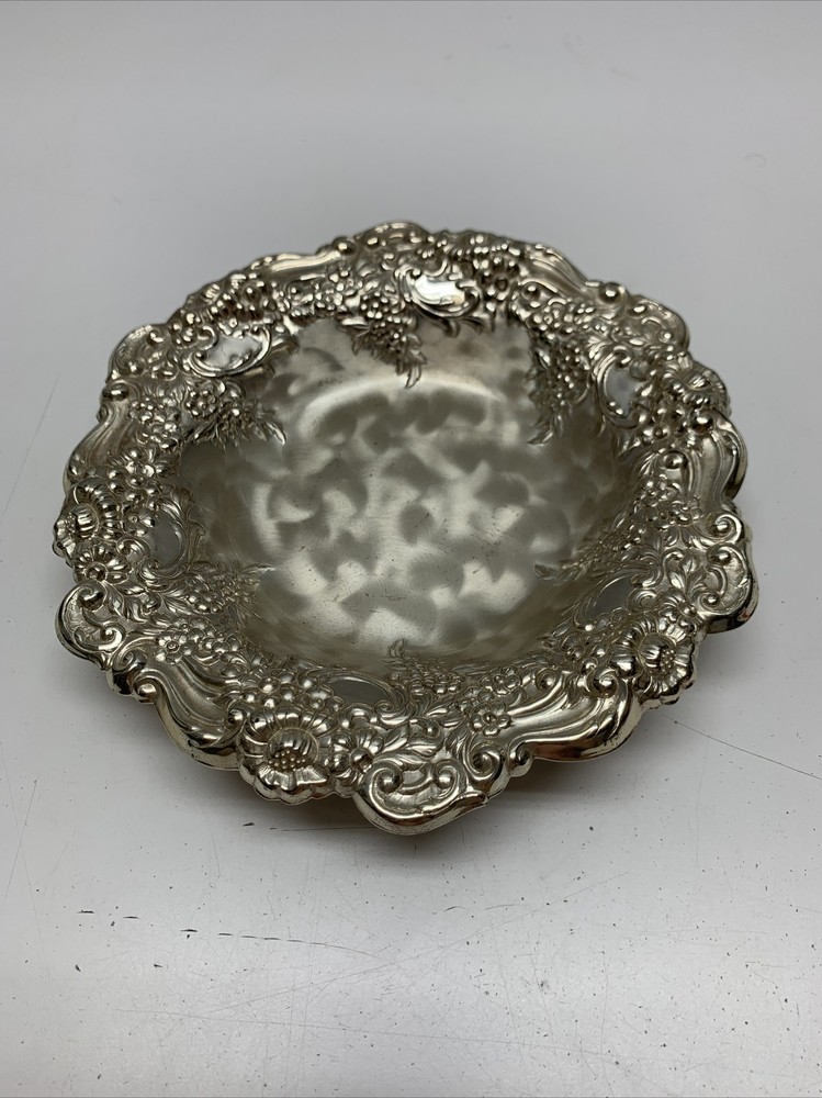 WMF-IKORA 8” Candy Footed Trinket Dish #6264 Silver Plated Mid Century Modern KG
