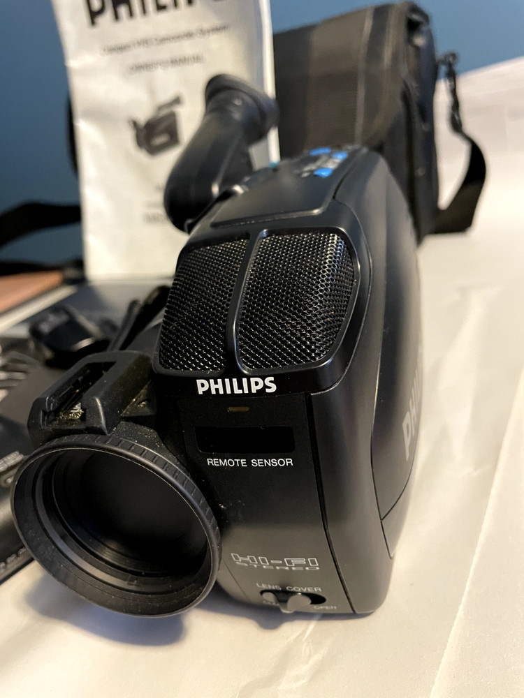 Vintage Philips VHS Camcorder PVR850 UNTESTED