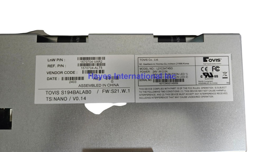 Kascada iDeck Button Panel Part Number 1570704