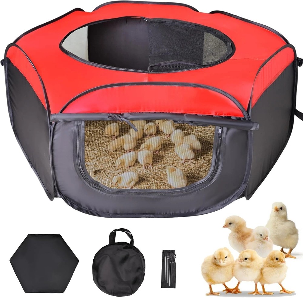 Versatile Chick Brooder Kit - Indoor/Outdoor Comfort for 15 Chicks, Ducks, Quail