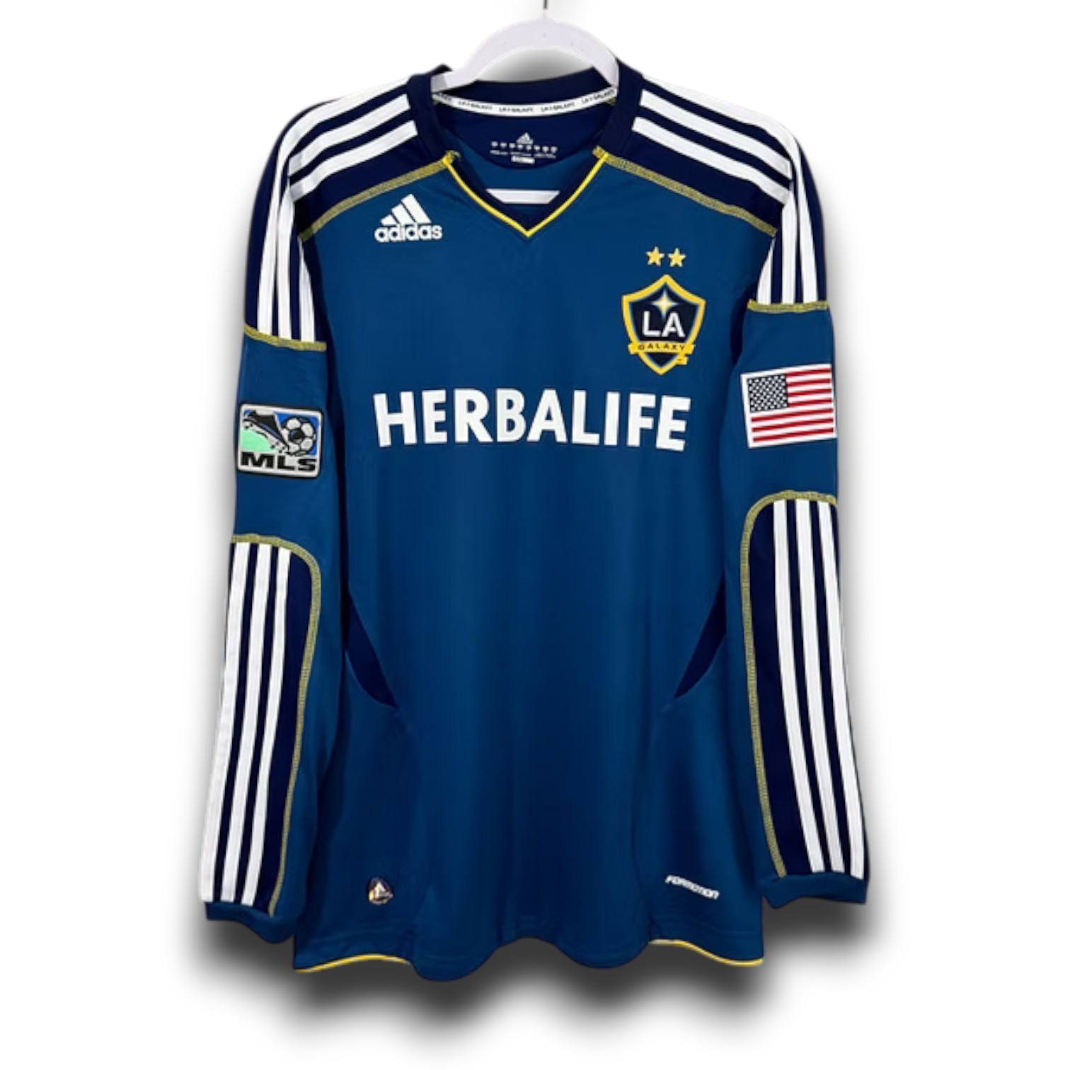 LA Galaxy 2011/2012 Away Long Sleeve Jersey - Beckham #23