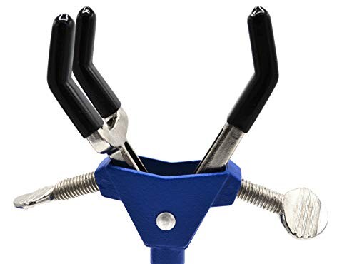 Three Finger Adjustable Lab Clamp with Rod