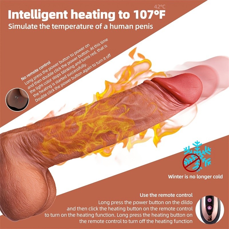 Remote Realistic Dildo Thrusting Vibrator G-spot Suction Cup Sex Toys for Women