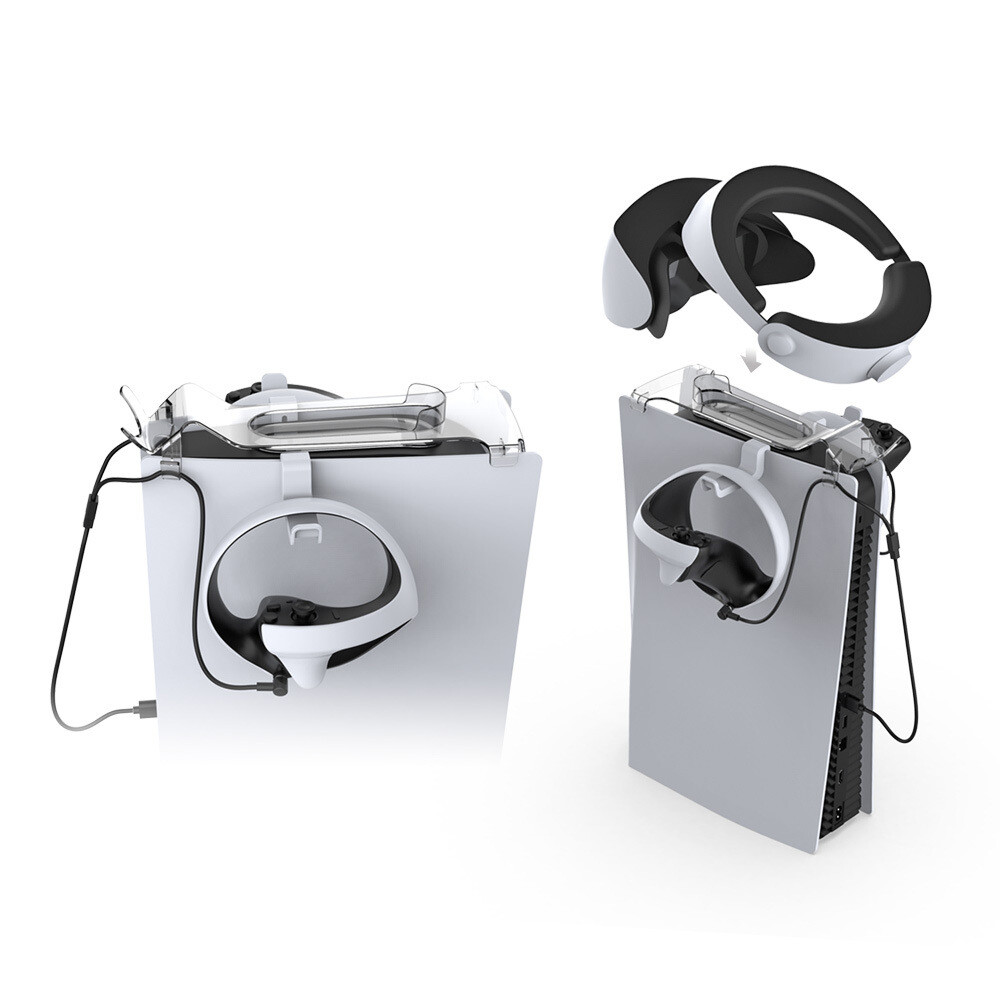 For PSVR2 storage bracket + handle / headset hangers + TYPE-C charging cable set