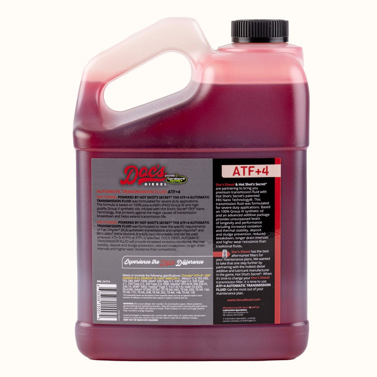 Doc's Diesel The ATF+4 DEXRON III/MERCON V Automatic Transmission Fluid