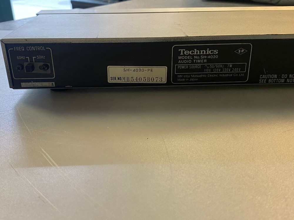 Vintage Silver Technics Audio Digital Timer SH-4020 Japan -Tested Working-