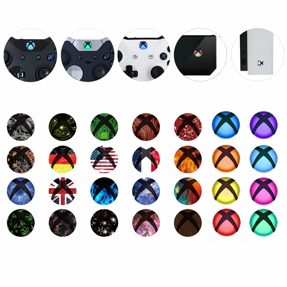 Home Guide Button LED Mod Stickers Set for Xbox One S/X/Elite Controller Console