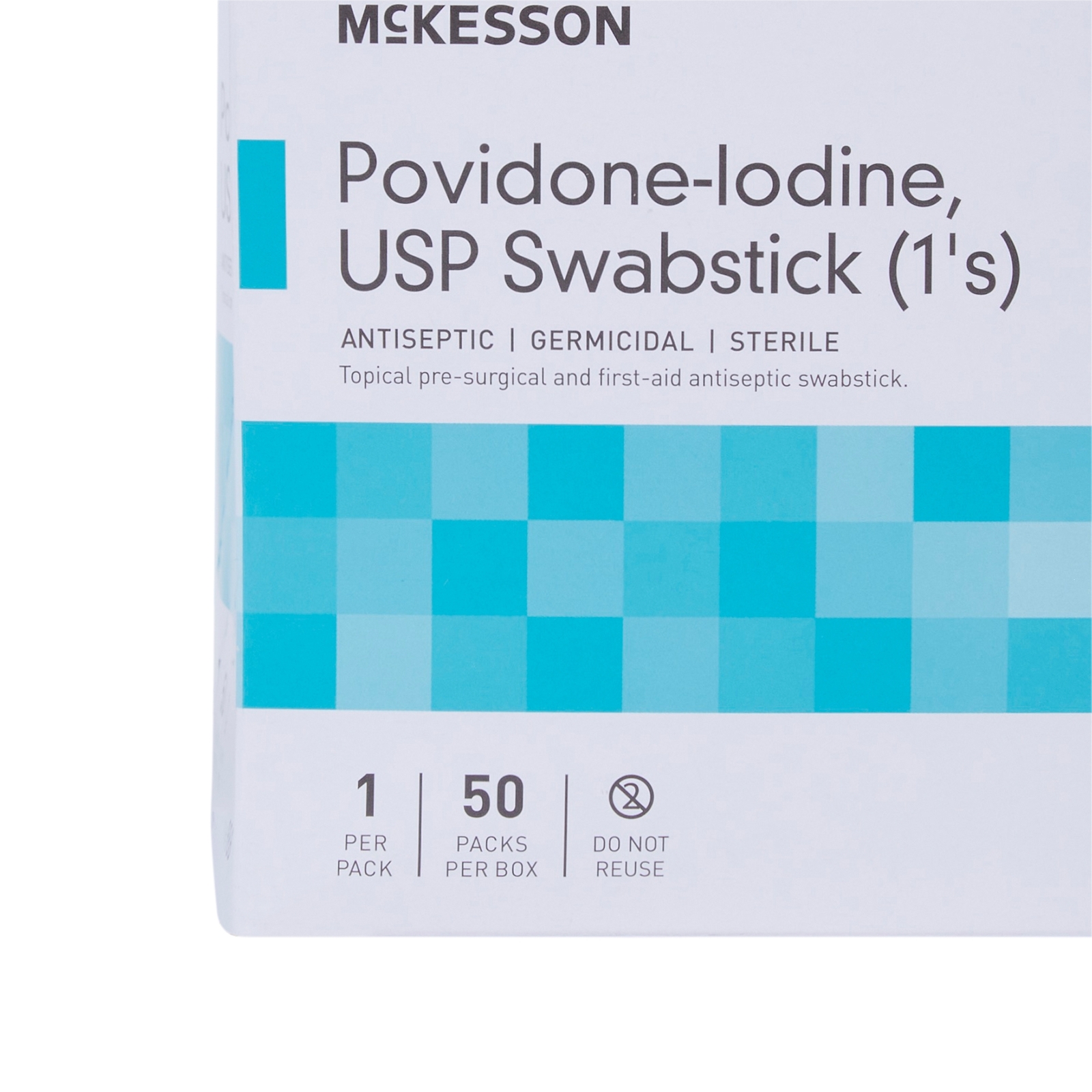 McKesson Impregnated Swabstick Sterile 986 1 Pack(s) 50 Sticks/Pack