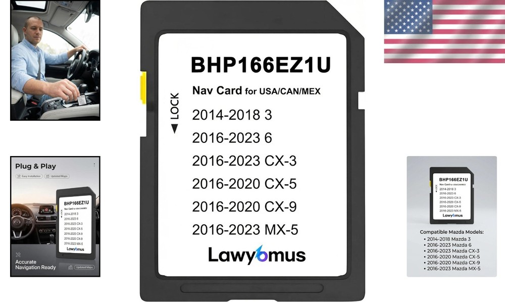 Durable and Fast CX5 Navigation SD Card - Compatible with Select Mazd* Models