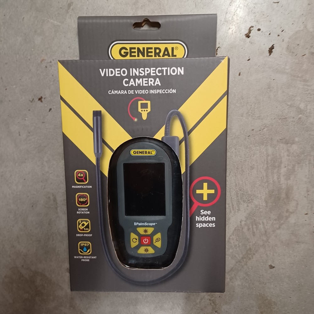 General Tools PalmScope Borescope Endoscope Video Inspection Camera w/ LCD PCS55