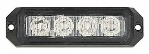 Amber LED Strobe Lamp - 4 x 3W - 12/24V