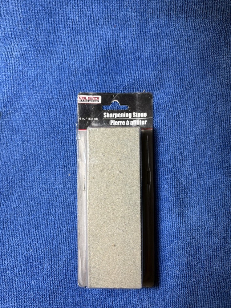 Tool Bench Hardware 6 in Manual Reusable Sharpening Stone Gray Stone