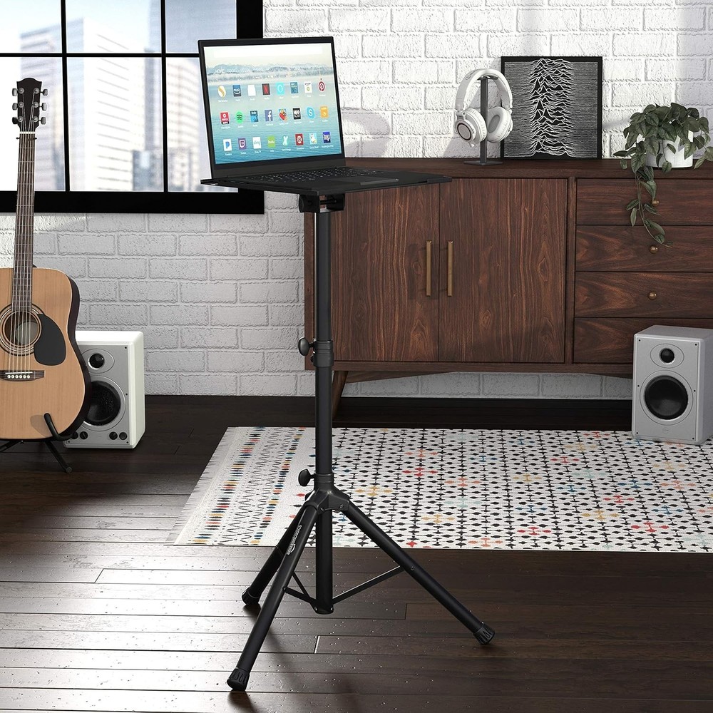 Amazon Basics Multi-Purpose Adjustable Portable Tripod Stand for Workstation, Mu