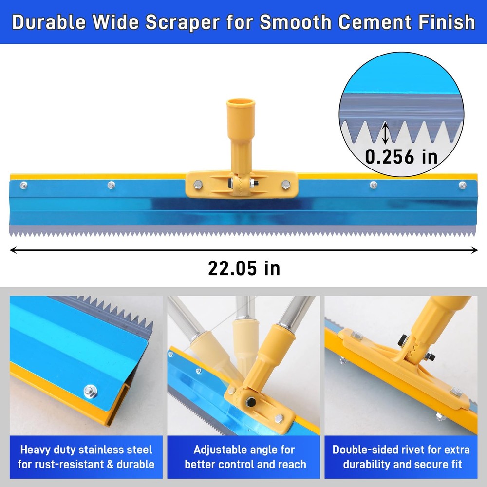 Self Leveling Cement Tool Kit- Epoxy Floor Tool Kit Includes Self-Leveling Ra...