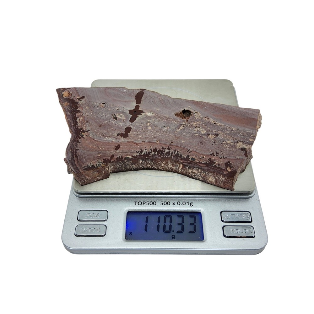 Apache Dendritic Rhyolite, Apache Sage, cabbing rough, #R-7031