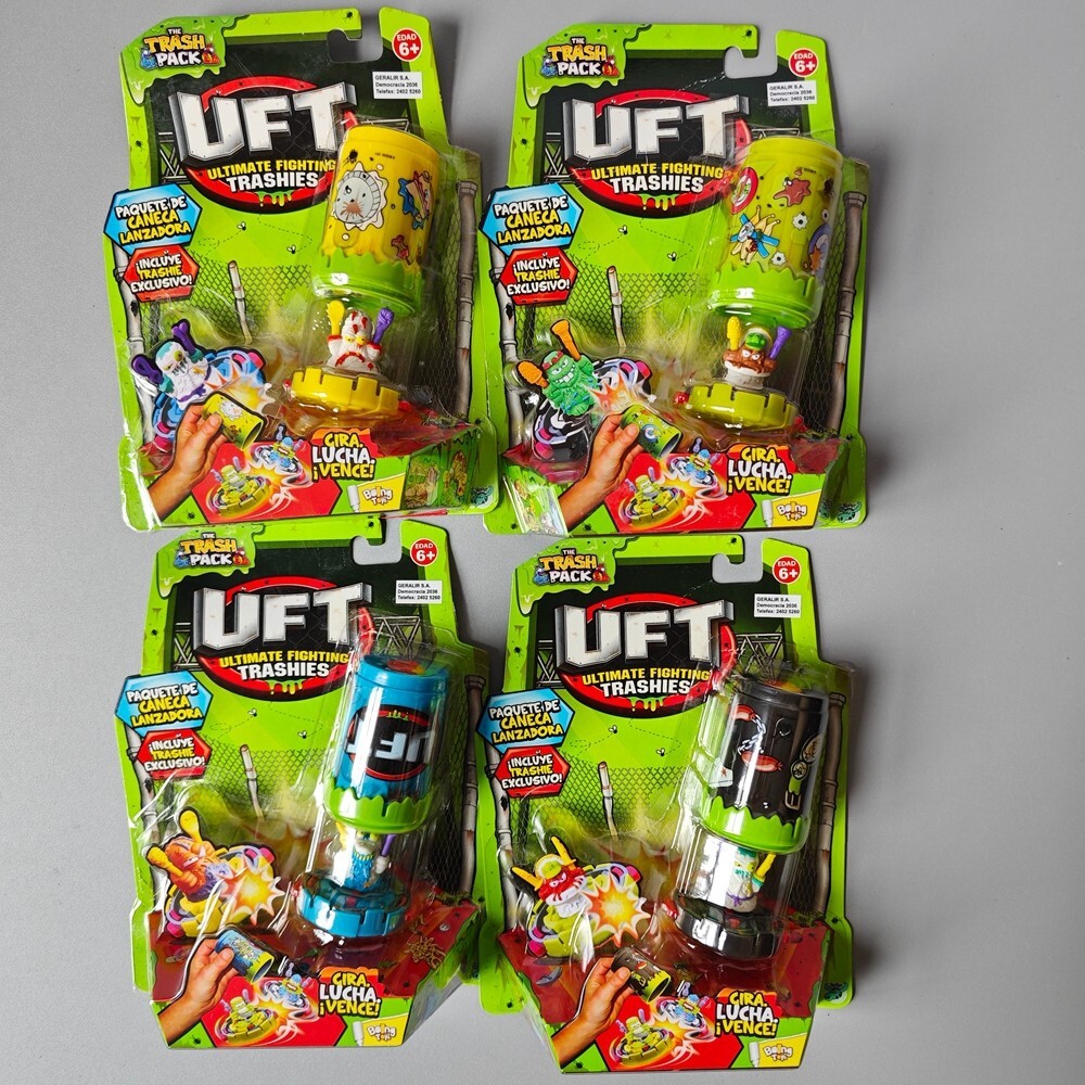 UFT Ultimate Fighting Trashies Spin Bin Launcher Pack Multiple colors