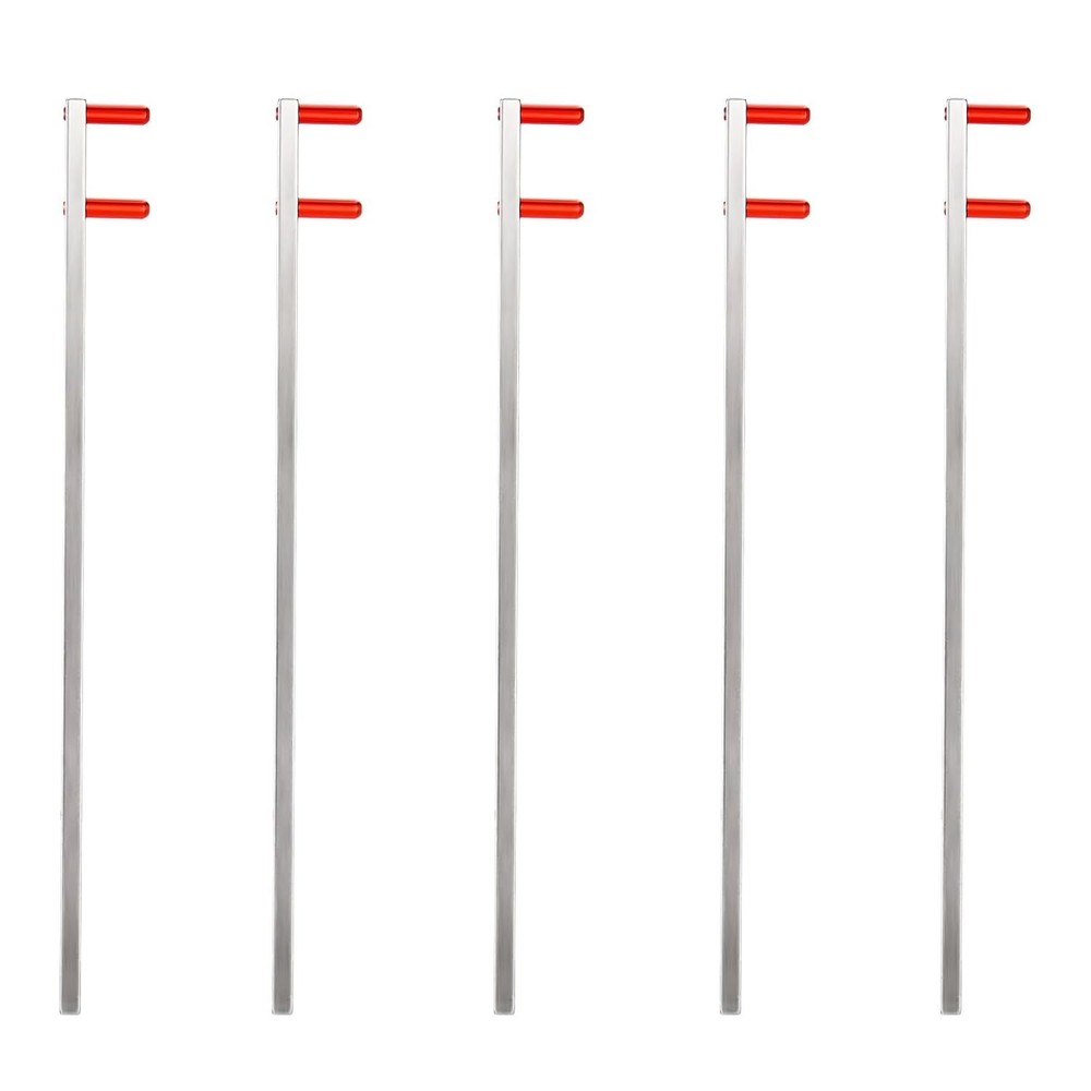 5Pcs Bitewing X-ray Aiming Arm - Color Coded Red Positioning Arm