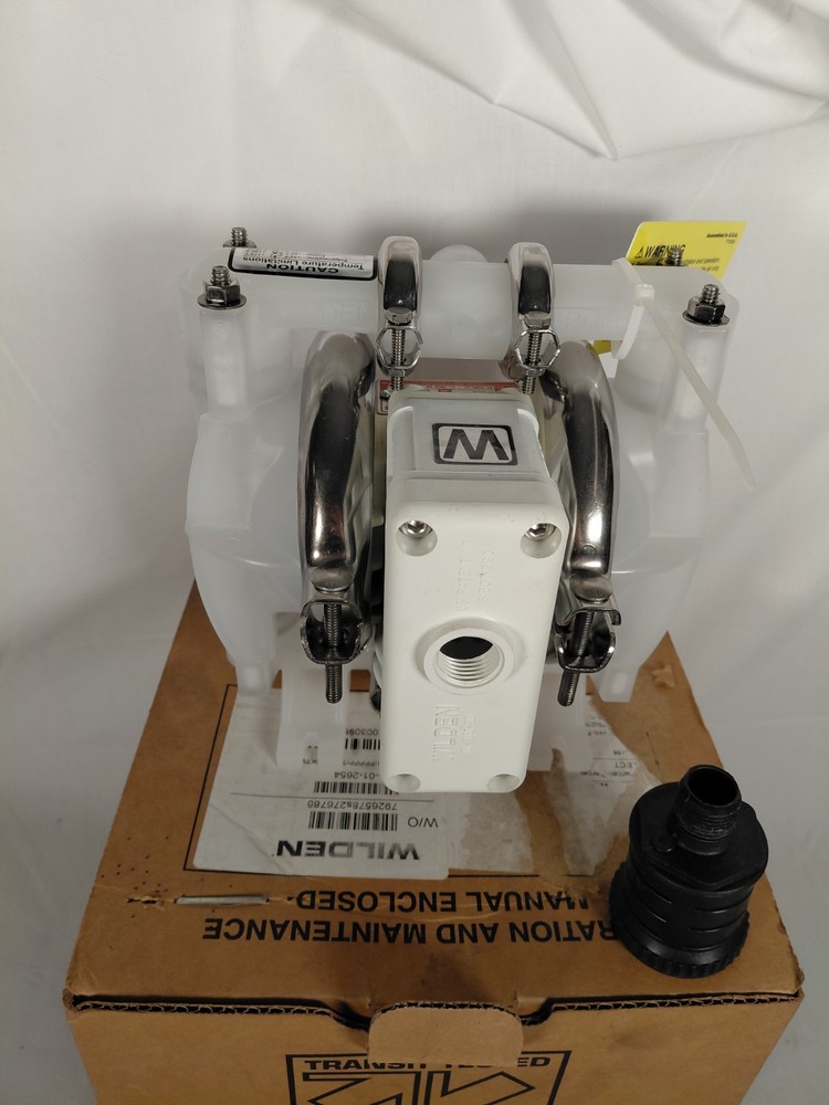 AODD Wilden Diaphragm Pump, Polypropylene, 3/4" Pro-Flo, Clamped, Threaded