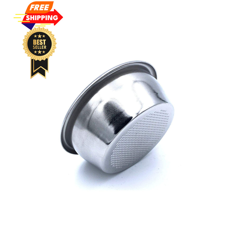54mm 2 Cup Single Wall Filter Basket - - 2 Cup, Silver