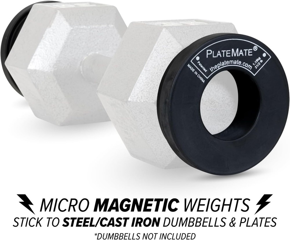 High-Quality 2.5lb Magnetic Donut Weights - 5lb Set, Smart Microloading