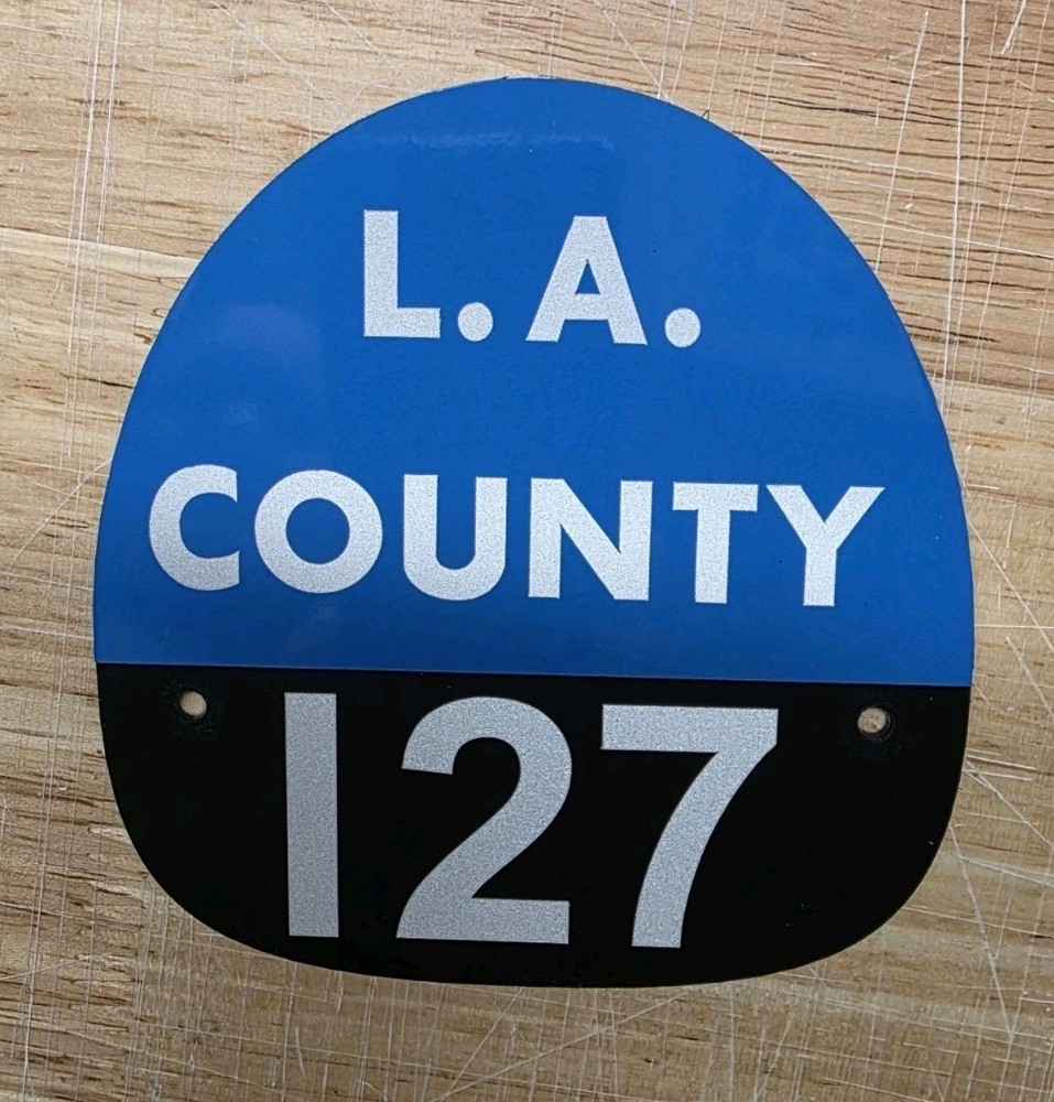LA COUNTY 127 FIRE HELMET SHIELD