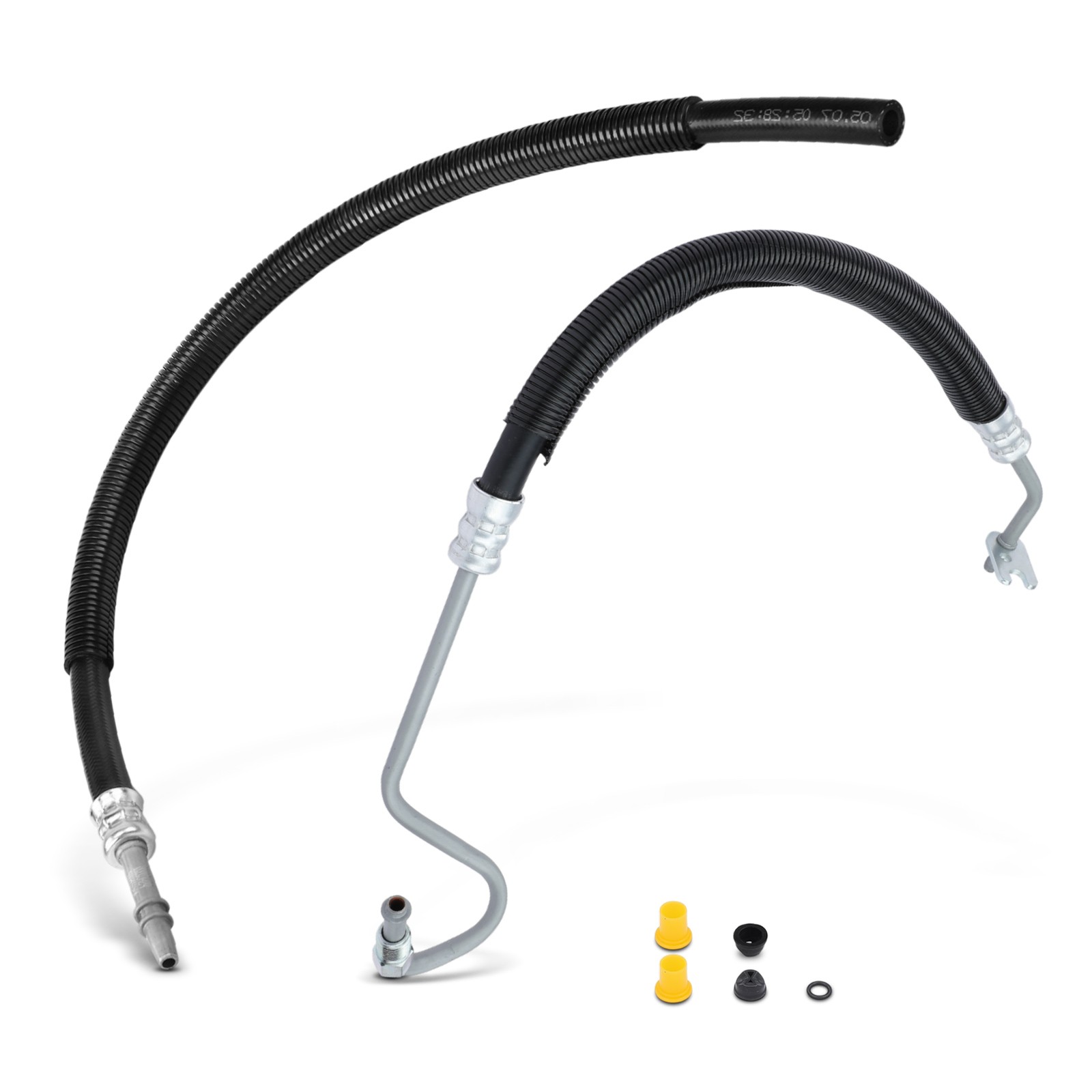 2x Power Steering Return+Pressure Line Hose Assy for Chevy Silverado 1500 Tahoe