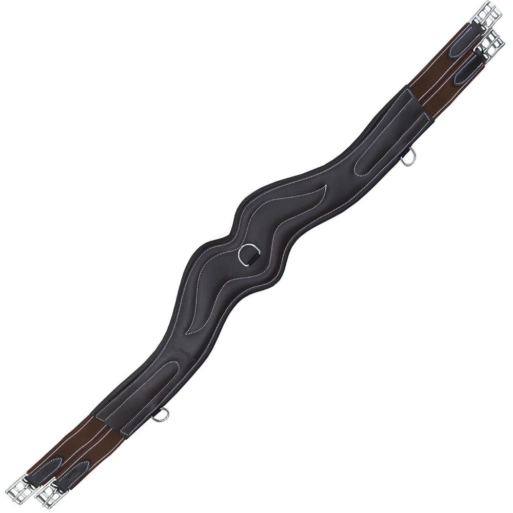 Horse Stud Guards Saddle English Girth Soft Padding Leather Elastic End