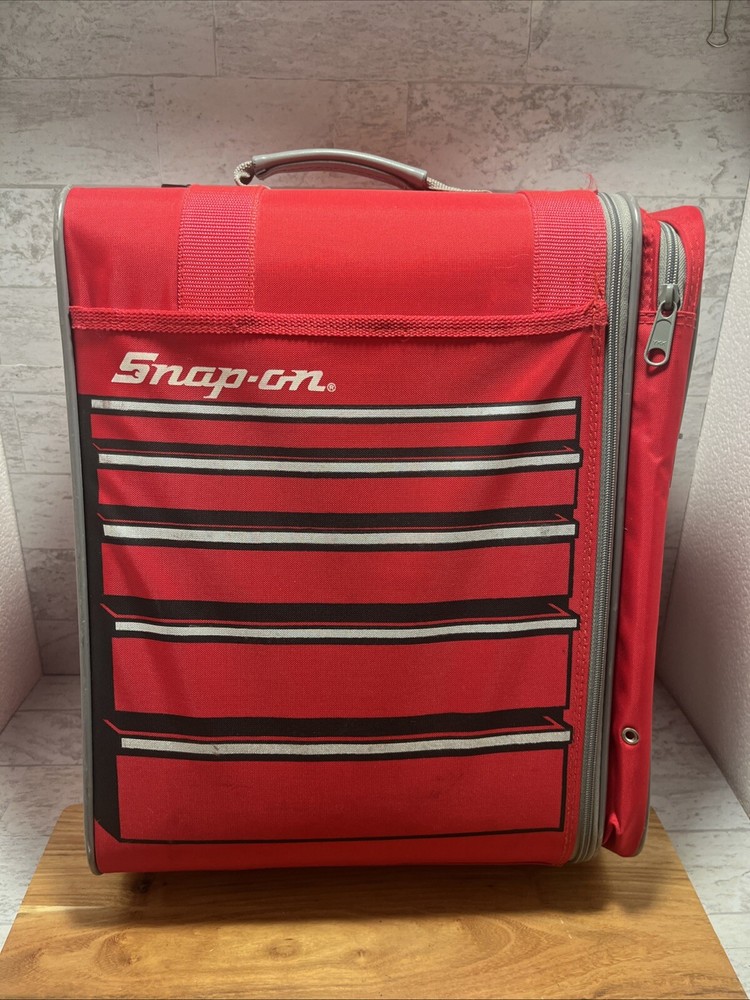 Snap On Tools Lunch Box Storage Carry Case Bag Rigid Frame Strap / Handle - EUC
