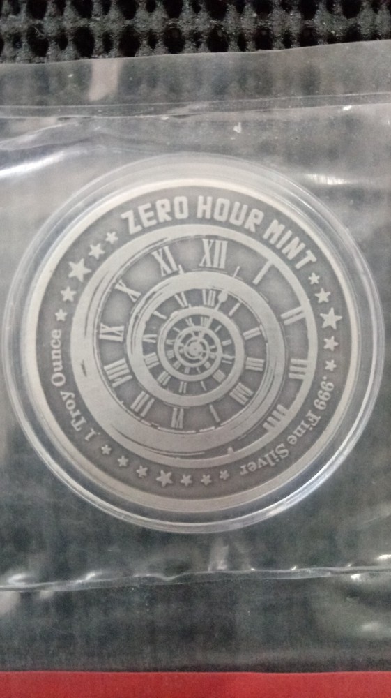 Obey Control Surrender Conform 2014 Zero Hour Mint 1 oz Antiqued Silver w/ COA
