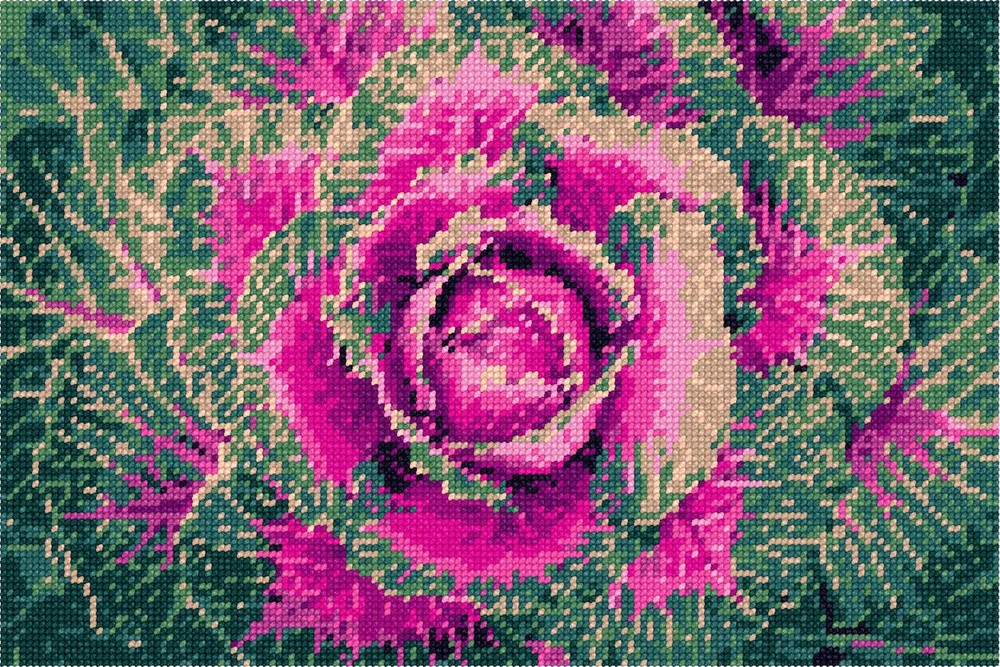 Kale Needlepoint Kit or Canvas