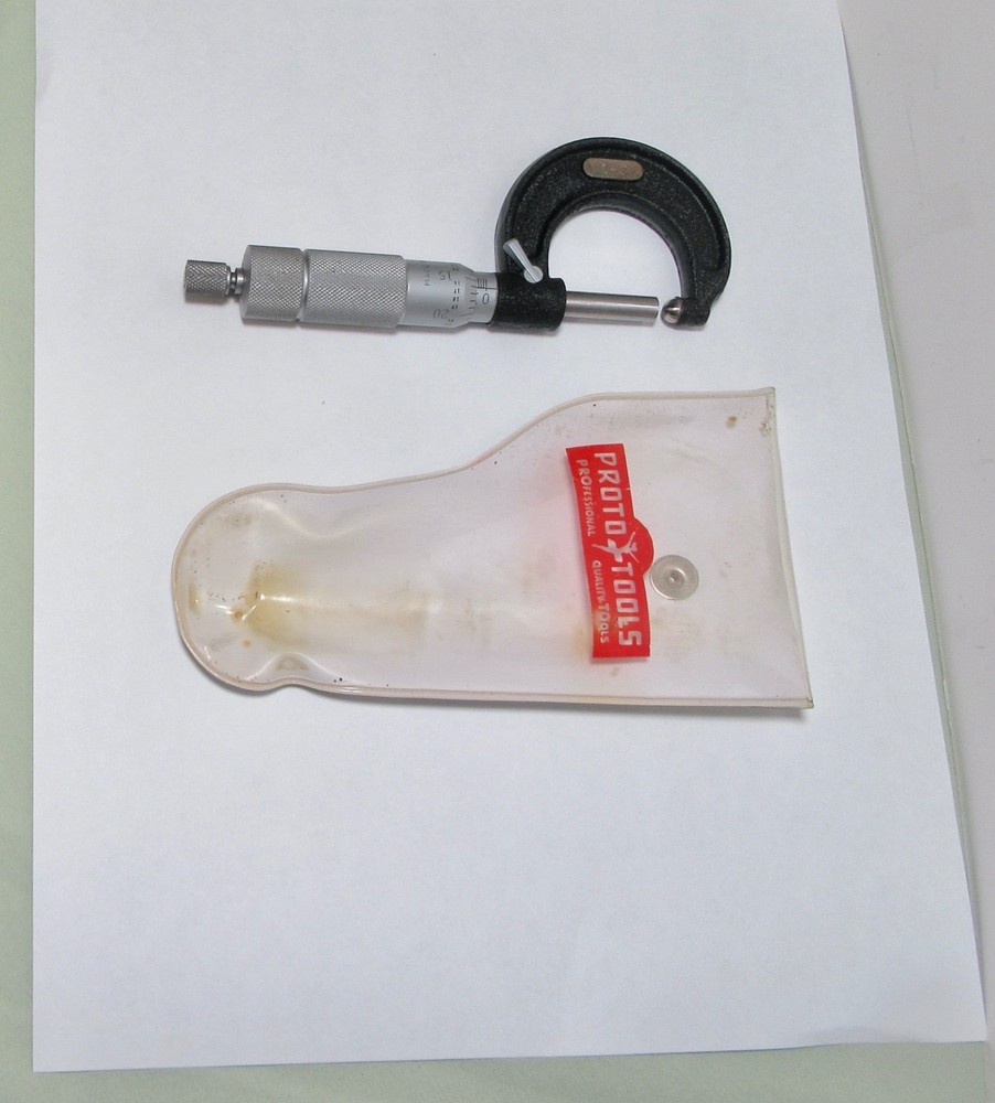 Proto 1-2 Micrometer With Plastic Case ( Made In U.S.A. )