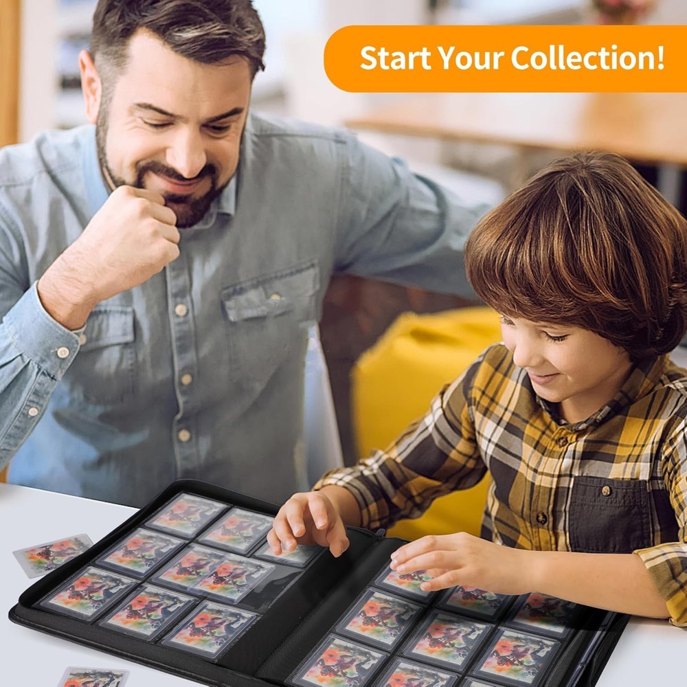 Toploader Binder 9 Pocket, Top Loader Binder for High-Value Trading Cards - H...