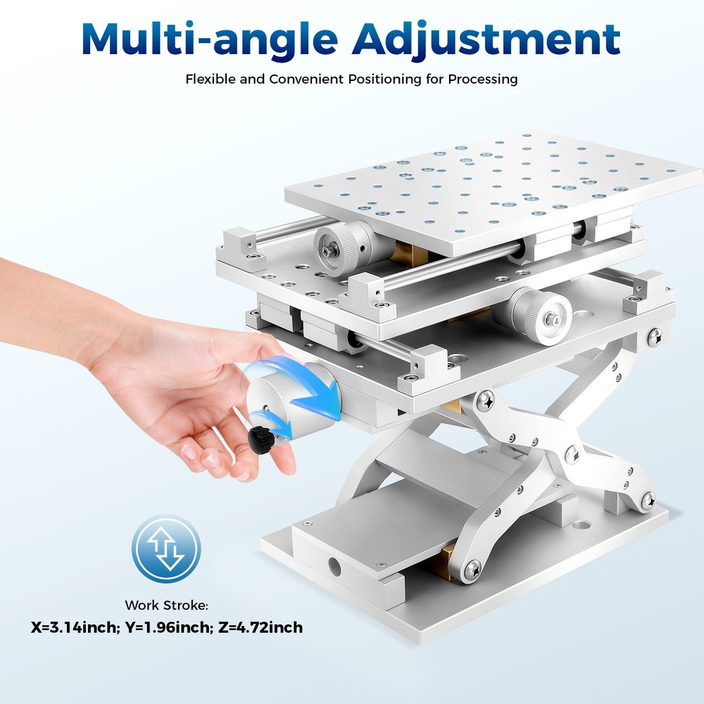 XYZ Axis 3D Workbench 3 Axis Moving Work Table Laser Marking Machine Optical Lab