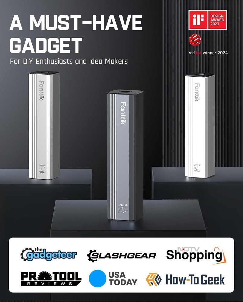 Fanttik E1 Max: Compact Precision Screwdriver 3Nm Torque - Ideal for Electronics