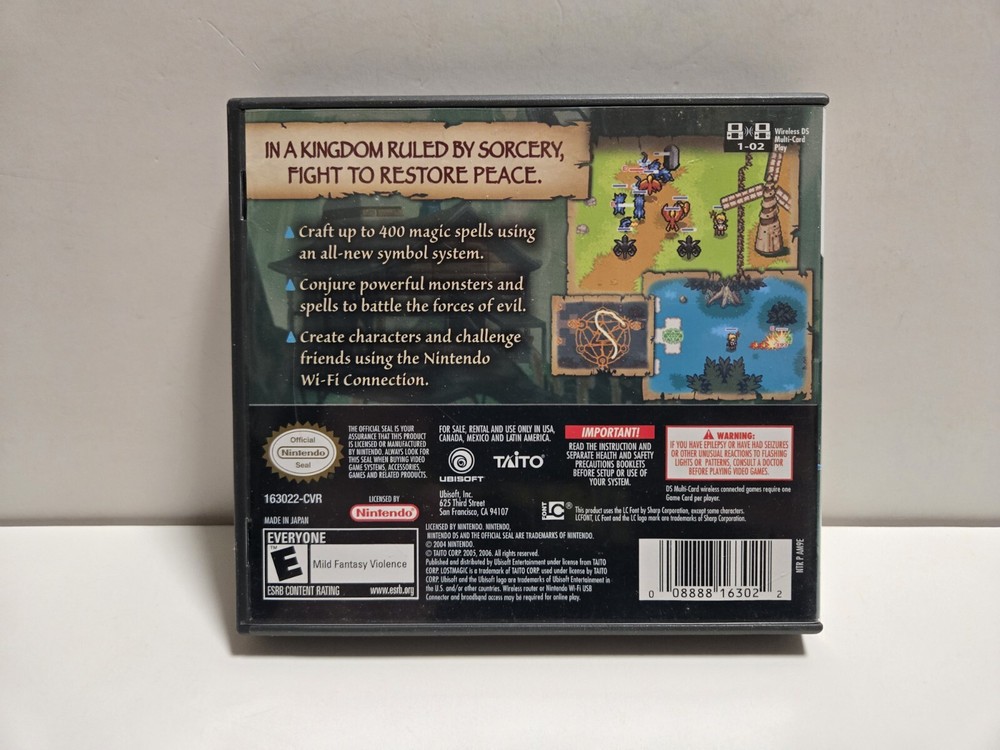 Lost Magic (Nintendo DS) Original Case & Manual Only