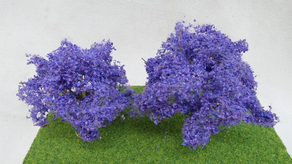 MP SCENERY 2 Purple Jacaranda HO Scale Architectural Model Tree Railroad